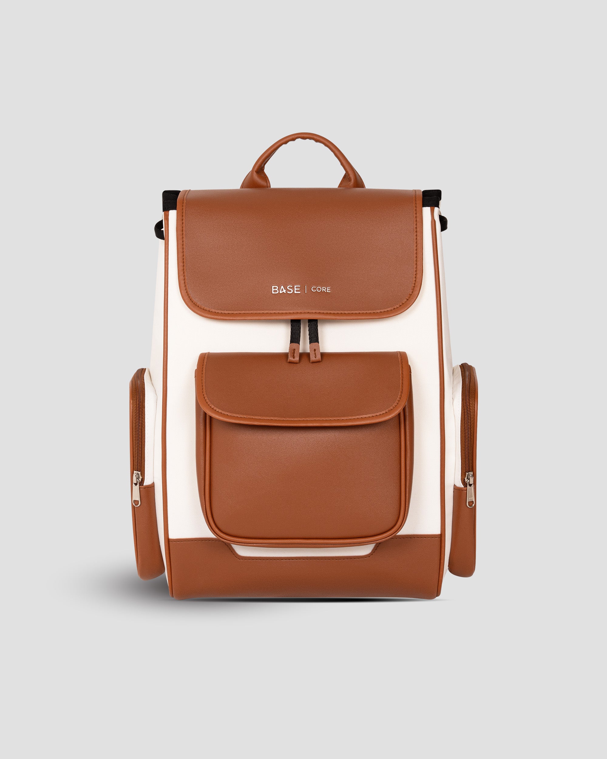 Multi Envelope Flap Backpacks Largre - Saddle Brown