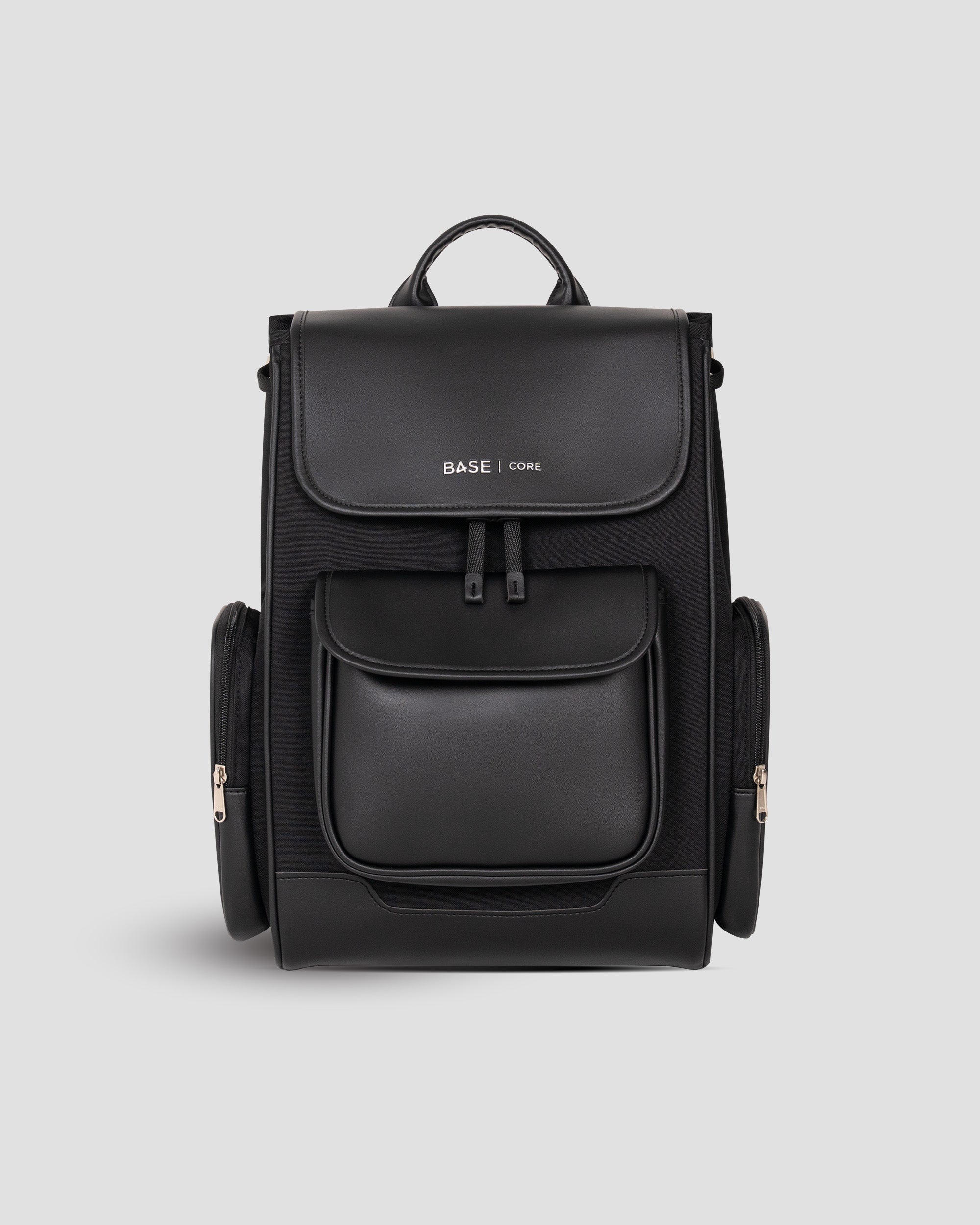 Multi Envelope Flap Backpacks Largre - Black