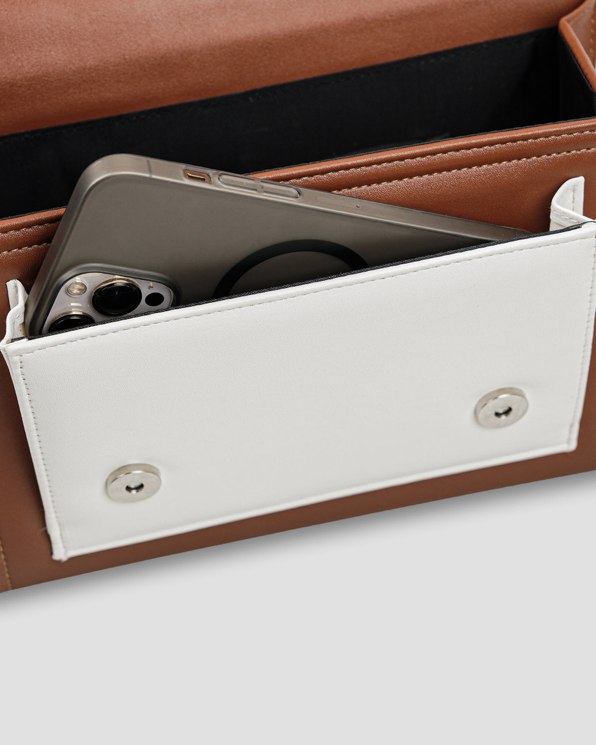 Structura Flap Crossbody - Saddle Brown