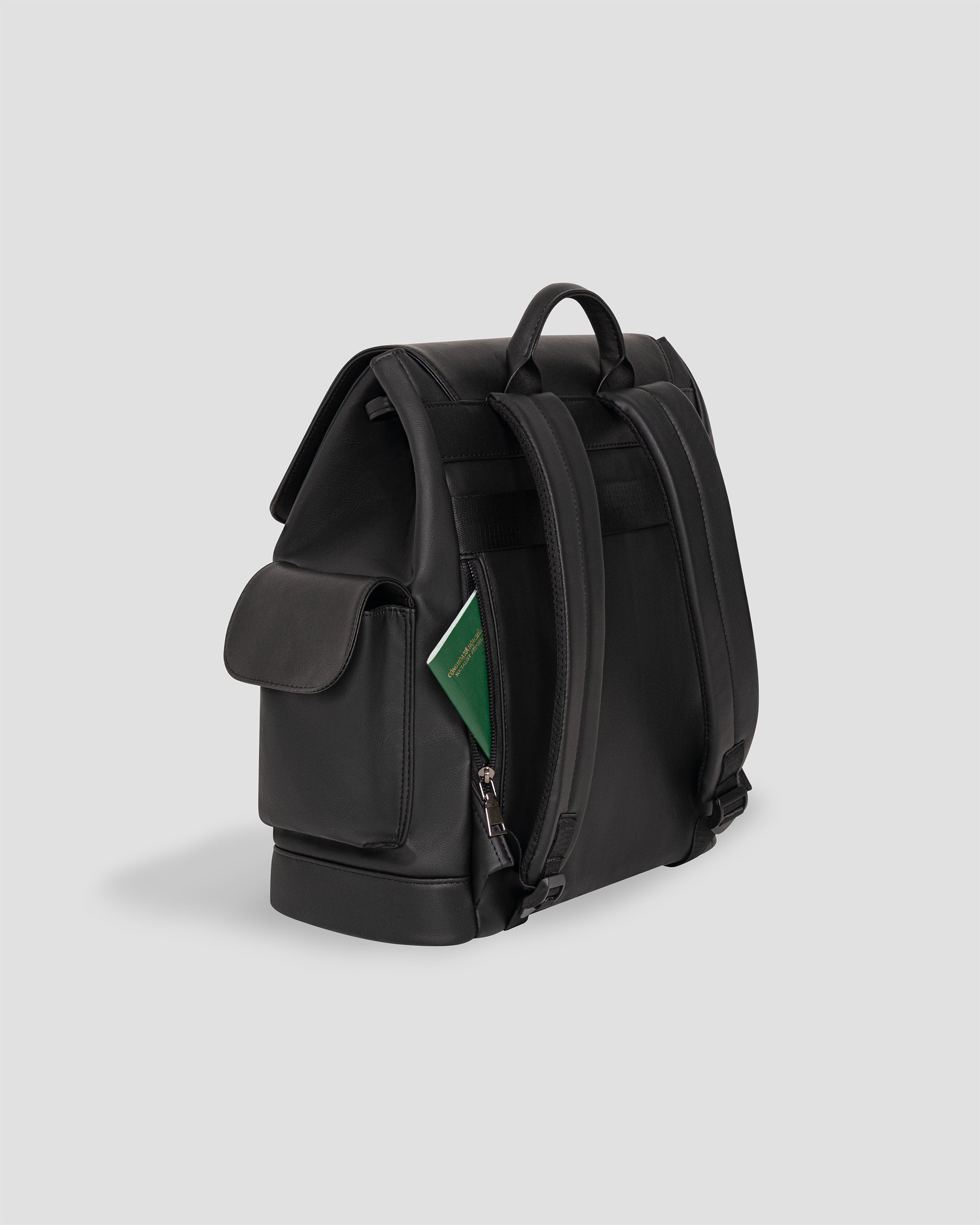Heritage Leather Rucksack Large - Black