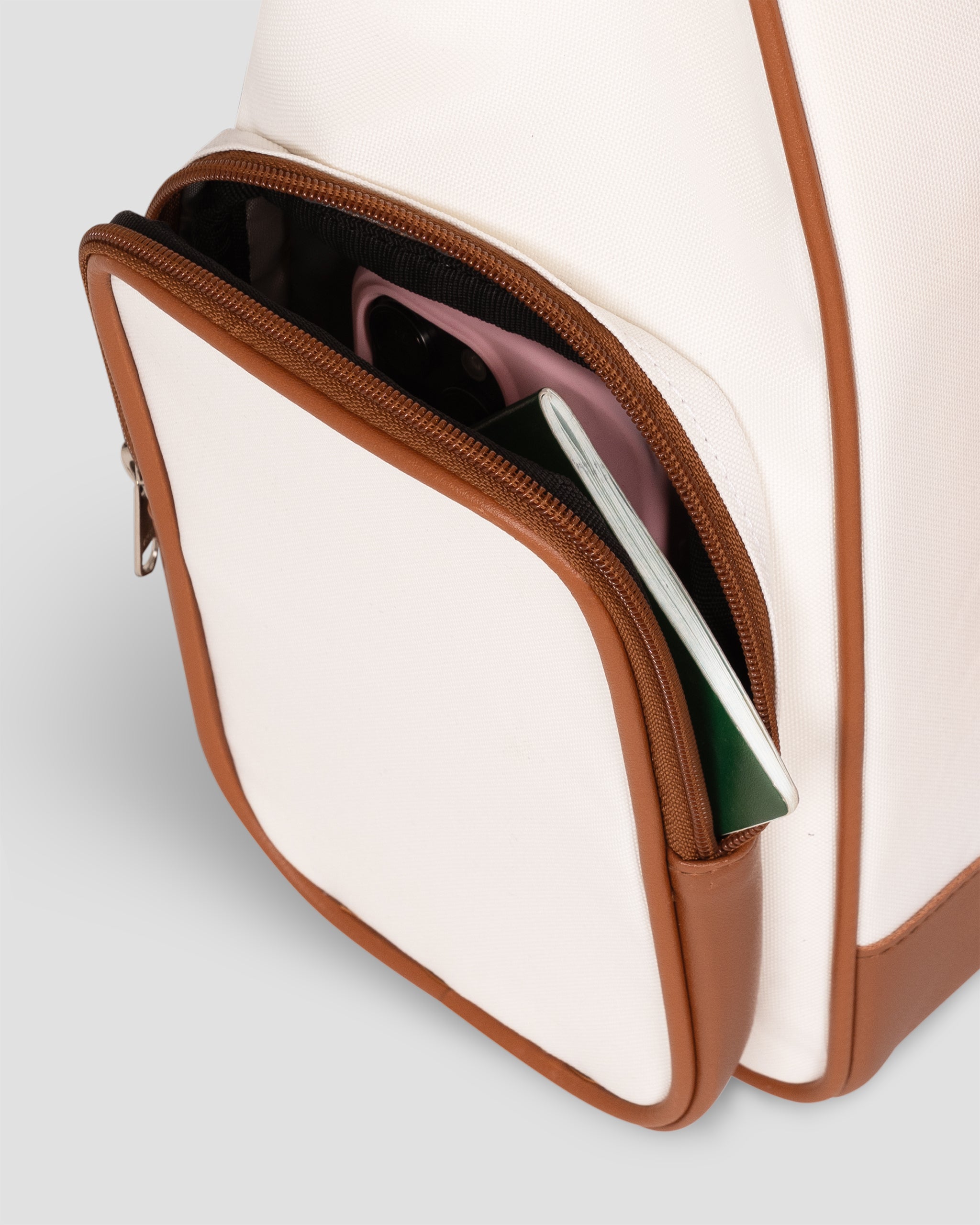 Multi Envelope Flap Backpacks Largre - Saddle Brown